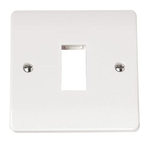 White Single Plate Single Aperture - SE Home