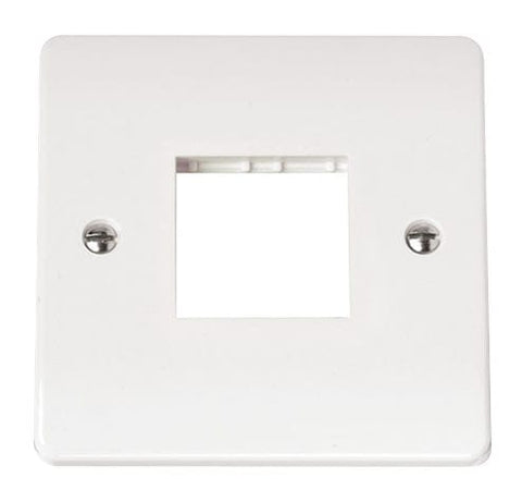 White Single Plate Twin Aperture - SE Home