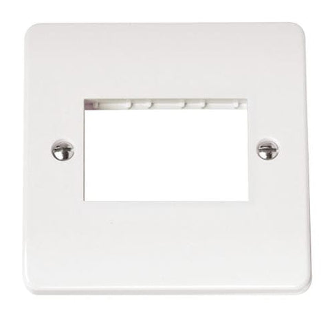 White Single Plate Triple Aperture - SE Home