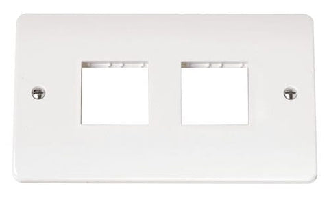 White Twin Plate 2 X 2 Aperture - SE Home