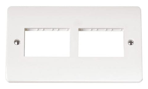 White Twin Plate 2 X 3 Aperture - SE Home