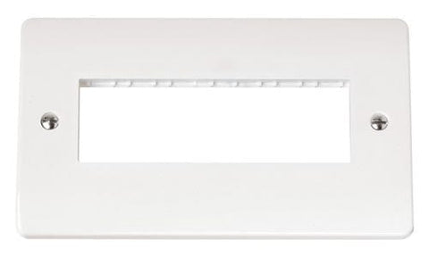 White Twin Plate 6 In-line Aperture - SE Home