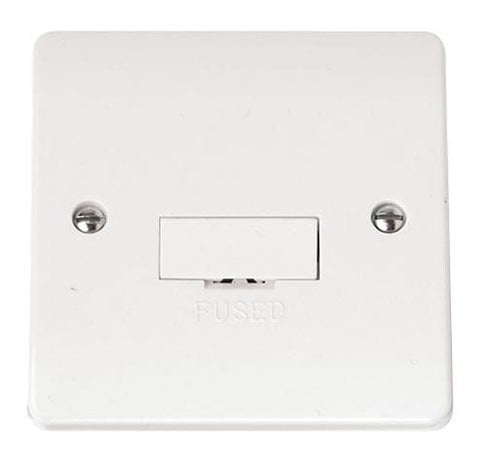 White 3a Fused Connection Unit - SE Home