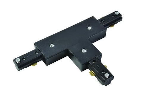 Black Culina T Connector for Single Circuit Track 240V - SE Home