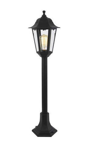Black Coast Bianca Polycarbonate E27 Tall Post Lantern - IP44 - SE Home