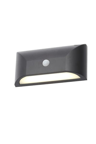 Coast Poole LED Wall Fitting Black With PIR - SE Home