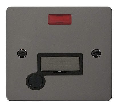 Flat Plate Black Nickel Ingot 13A Connection Unit + Flex + Neon - SE Home