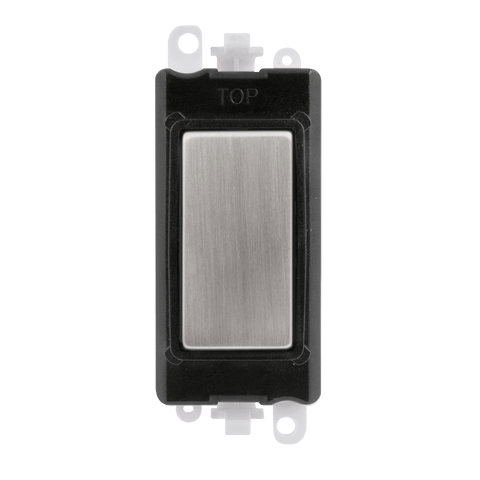 Gridpro Stainless Steel Blank Module - Black Trim - SE Home