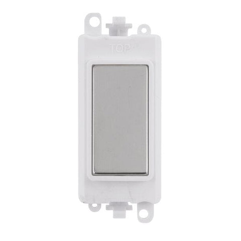 Gridpro Polished Chrome Blank Module - White Trim - SE Home