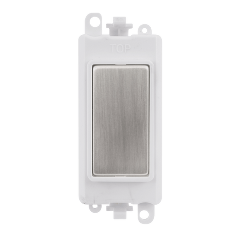 Gridpro Stainless Steel Blank Module - White Trim - SE Home