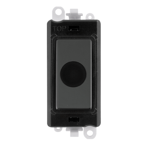 Gridpro Black Nickel 20A Flex Outlet Module - Black Trim - SE Home