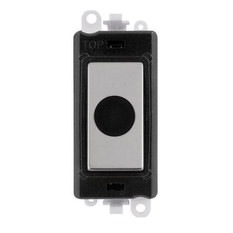 Gridpro Polished Chrome 20A Flex Outlet Module - Black Trim - SE Home