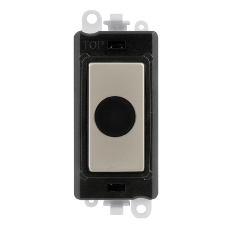 Gridpro Pearl Nickel 20A Flex Outlet Module - Black Trim - SE Home