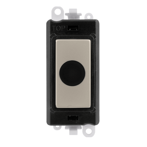 Pearl Nickel - Black Inserts Gridpro Pearl Nickel 20A Flex Outlet Module - Black Trim