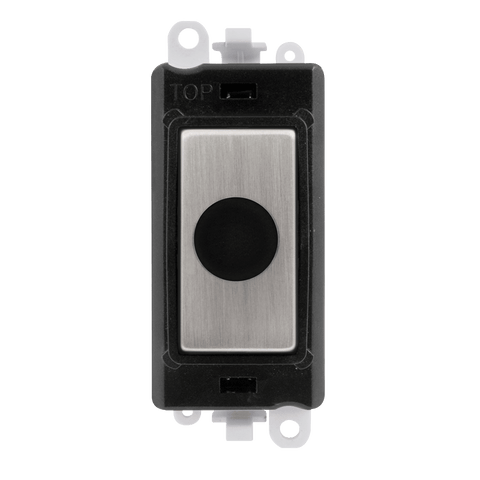 Gridpro Stainless Steel 20A Flex Outlet Module - Black Trim - SE Home