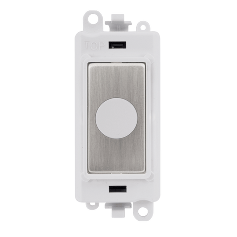 Gridpro Stainless Steel 20A Flex Outlet Module - White Trim - SE Home