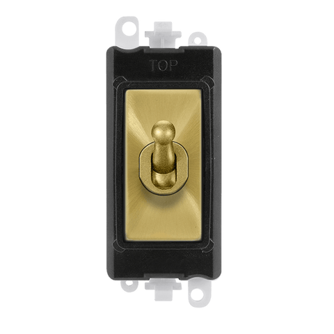 Gridpro 20A 2 Way Toggle Light Switch Module - Black Trim - SE Home