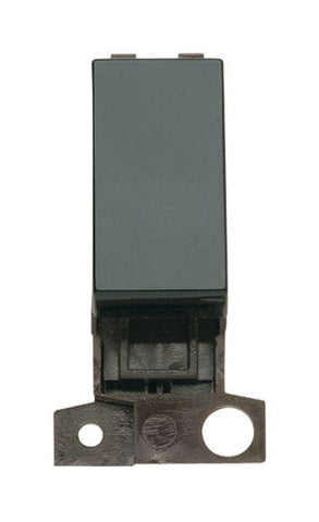 Minigrid Plastic 1 Way 10AX Switch - Black - SE Home