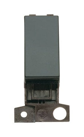 Minigrid Plastic 2 Way 10AX Switch - Black - SE Home