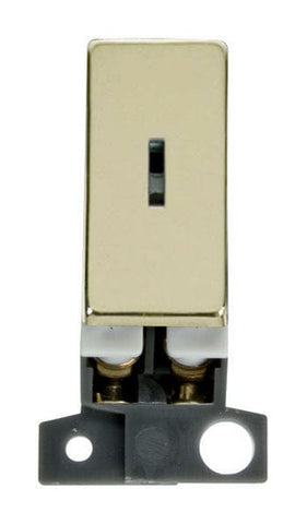 Minigrid Ingot 2 Way Ingot 10AX Keyswitch - Brass - SE Home