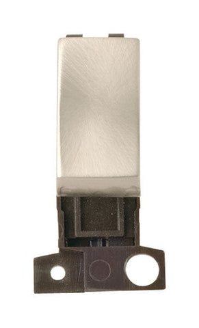 Minigrid Ingot 2 Way Retractive Ingot 10A Switch - Satin Chrome - SE Home