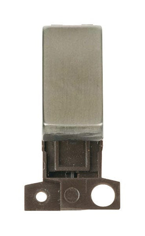 Minigrid Ingot 2 Way Retractive Ingot 10A Switch - Stainless Steel - SE Home