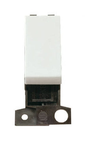 Minigrid Plastic 2 Way 10A Retractive Switch - Click White - SE Home