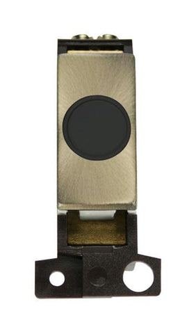 Minigrid Ingot 20A Ingot Flex Outlet Module - Black - Antique Brass - SE Home