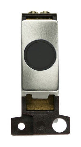Minigrid Ingot 20A Ingot Flex Outlet Module - Black - Brushed Stainless Steel - SE Home