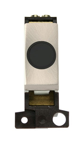Minigrid Ingot 20A Ingot Flex Outlet Module - Black - Satin Chrome - SE Home