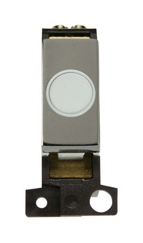 Minigrid Ingot 20A Ingot Flex Outlet Module - White - Black Nickel - SE Home