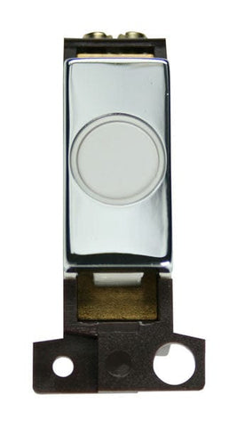 Minigrid Ingot 20A Ingot Flex Outlet Module - White - Chrome - SE Home