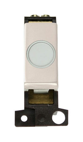Minigrid Ingot 20A Ingot Flex Outlet Module - White - Pearl Nickel - SE Home