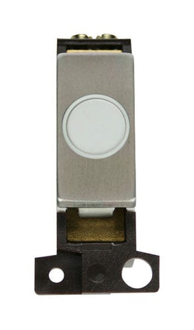 Minigrid Ingot 20A Ingot Flex Outlet Module - White - Stainless Steel - SE Home