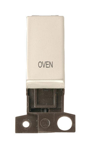 Minigrid Ingot Printed 13A Resistive 10AX DP Switch - Pearl Nickel - Oven - SE Home
