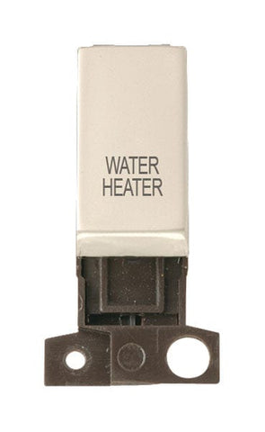 Minigrid Ingot Printed 13A Resistive 10AX DP Switch - Pearl Nickel - Water Heater - SE Home