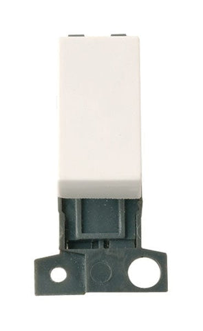 Minigrid Plastic 13A Resistive 10AX DP Switch - Polar White - SE Home