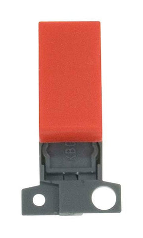 Minigrid Plastic 13A Resistive 10AX DP Switch - Red - SE Home