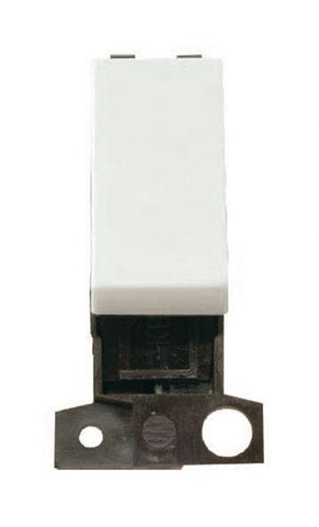 Minigrid Plastic 13A Resistive 10AX DP Switch - Click White - SE Home
