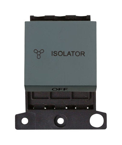 Minigrid Plastic 10A 3 Pole Fan Module - Black - SE Home