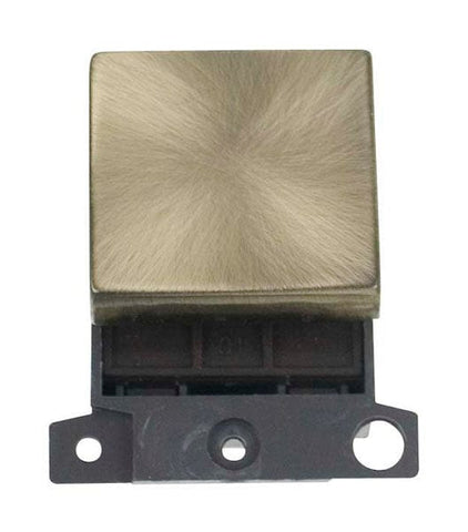 Minigrid Ingot 20A DP Ingot Switch - Antique Brass - SE Home