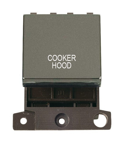 Minigrid Ingot Printed 20A DP Ingot Switch - Black Nickel - Cooker Hood - SE Home