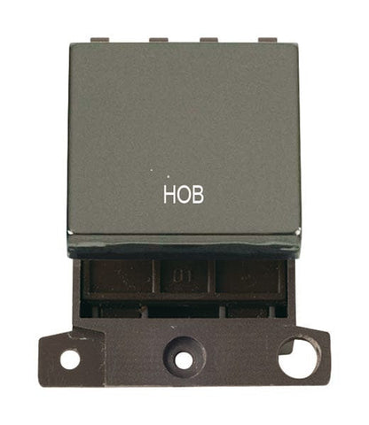 Minigrid Ingot Printed 20A DP Ingot Switch - Black Nickel - Hob - SE Home