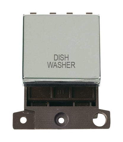 Minigrid Ingot Printed 20A DP Ingot Switch - Chrome - Dish Washer - SE Home
