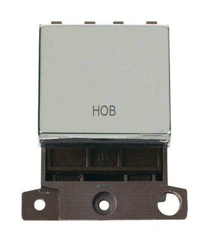 Minigrid Ingot Printed 20A DP Ingot Switch - Chrome - Hob - SE Home