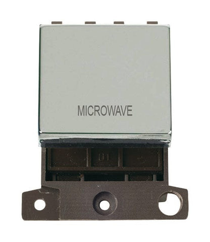 Minigrid Ingot Printed 20A DP Ingot Switch - Chrome - Microwave - SE Home