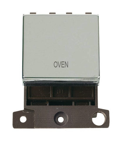 Minigrid Ingot Printed 20A DP Ingot Switch - Chrome - Oven - SE Home