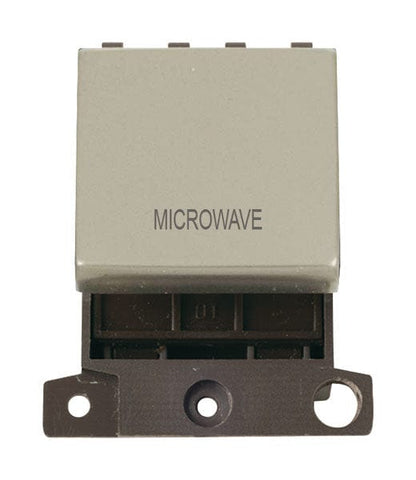 Minigrid Ingot Printed 20A DP Ingot Switch - Pearl Nickel - Microwave - SE Home