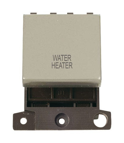 Minigrid Ingot Printed 20A DP Ingot Switch - Pearl Nickel - Water Heater - SE Home