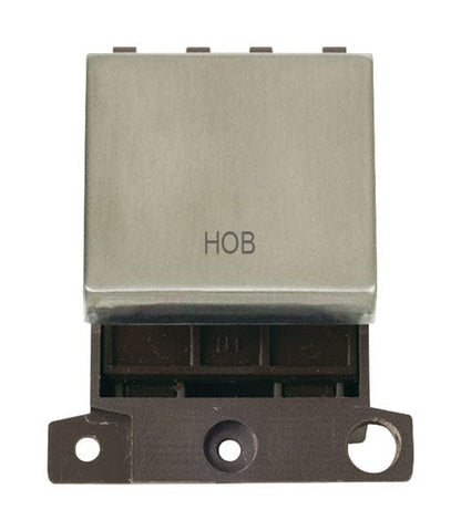 Minigrid Ingot Printed 20A DP Ingot Switch - Stainless Steel - Hob - SE Home